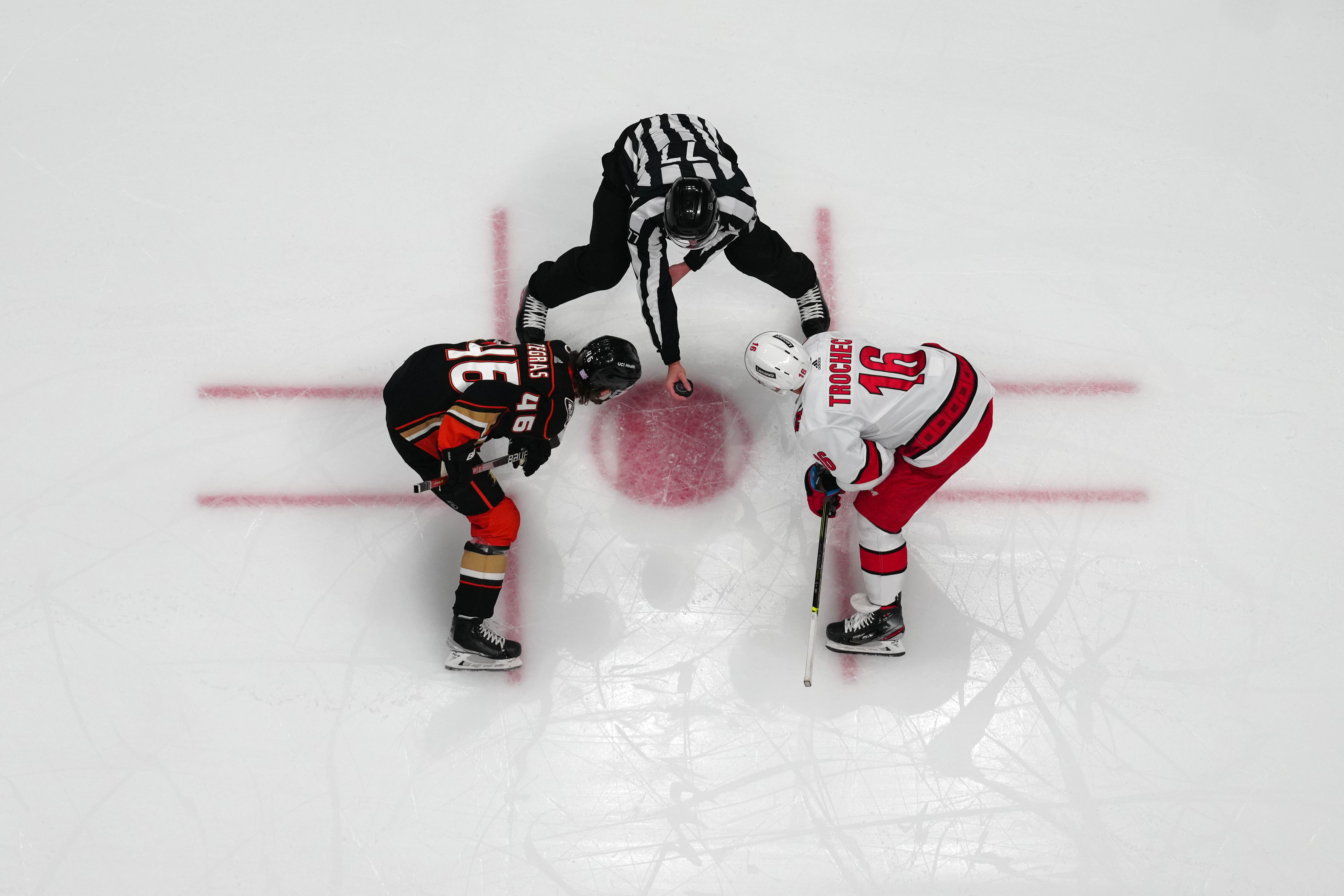 The Hurricanes could go after Trevor Zegras (Imagn)